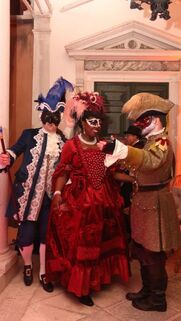 Masquerade ball. Costumes of various…» — создано в Шедевруме
